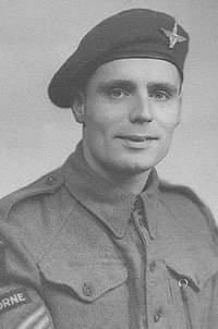 OS Albert W Pilbeam  wearing Para Reg cap badge and beret