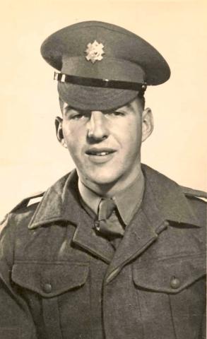 OS Ron Cunningham Glasgow in Scots Guard uniform C1948