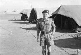 Lieutenant John Ayres at Muharraq, Bahrain, 1961.