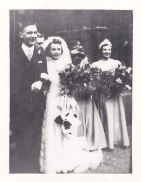 Clifford Cramp and Margaret Bell. Wedding 1939