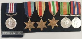 Medal set for Flt Sgt Charles Cox MM