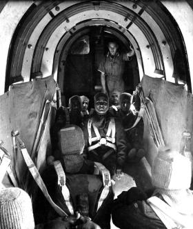 OS Indian O.R's aboard a Whitley 1944