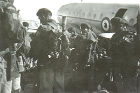 Emplaning 3 Para. Egypt bound from Cyprus 18 October 1951