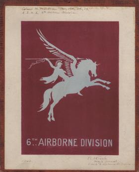 6th Airborne Pegasus Flash image signed by RN Gale 