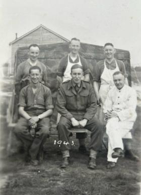 OS L/Cpl G Owen with members of 181 AL Fld Amb 1943