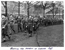 OS Paratroopers receiving the Freedom of Chelsea 1949