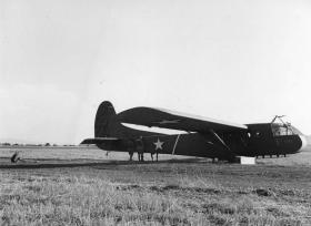 WACO glider pictured after landing during Exercise Eve in Algeria