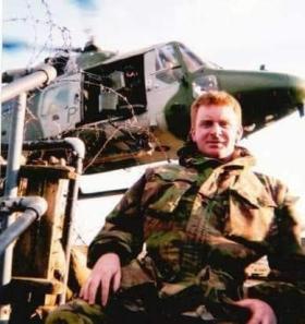 OS Peter King in Northern Ireland as Helicopter Rigger Marshaller