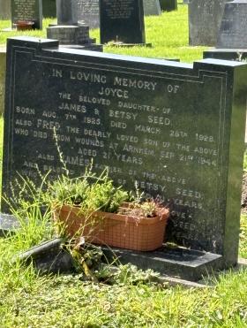 OS Fred Seed Grave stone