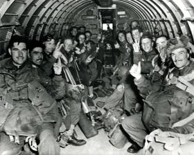 On the way to Arnhem. 17th September 1944. 5 Platoon, S Company, 1st Parachute Battalion.