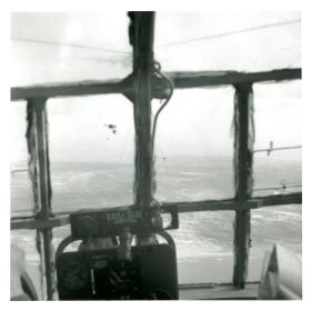 From inside the cockpit of the Horsa glider, crossing the Dutch coast. Sunday, 17th September 1944. 