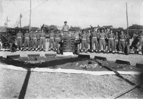 A detachment of 159th Parachute Light Regiment with equipment, 1946