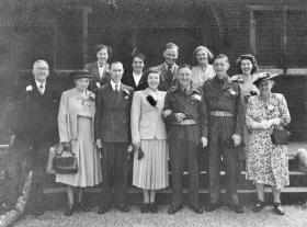 Sgt WH Wastell and SM Grahams Wedding Day 29 July Charlton Greenwich (1950) 