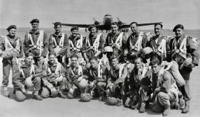 Sgt WH Wastell with Para Recruiting Team Aldershot at Netheravon (1949)