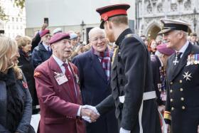 Tom Schaffer meets Prince Harry at Field of Remembrance