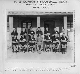 15th (Kings) Battalion HQ Company Football team, 1947