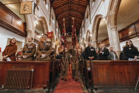 Lay up of Colours St Peter's Church, Colchester November 2024