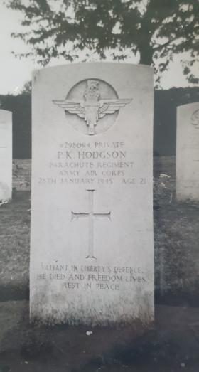 Grave of Pte PK Hodgson