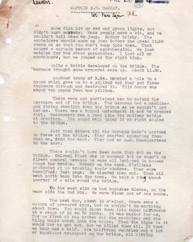 AA Personal account of Capt EM Mackay MC 1st Para Sqn RE page 1