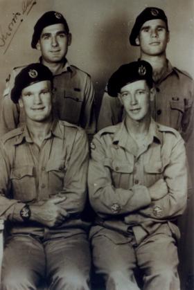 RQMS. Dave Morris and fellow SNCOs. 1943