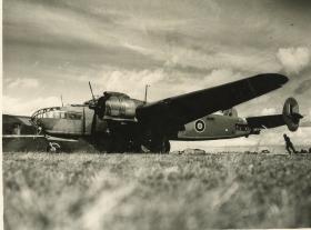 Albermarle aircraft on an airfield during the Second World War.