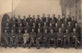 Lieutenant Colonel Allen Parry with other officers in Haifa, Israel