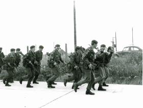 1 Platoon, A Company, 1 PARA, Hythe & Lydd March and Shoot, 1979.
