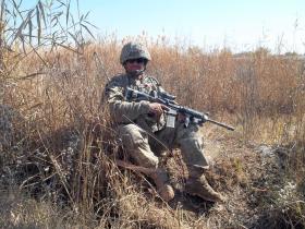 Sgt Tom Blakey during Herrick XIII, Afghanistan, 2010.