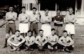 13th Parachute Battalion Officers' Football Team, Malaya, 1945.