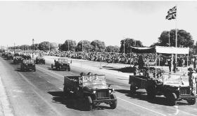 159th Parachute Light Regiment on the Delhi Victory Parade 7 March 1946
