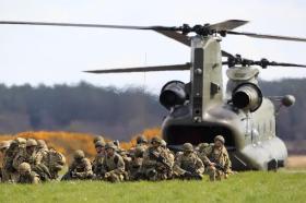 The Airborne Task Force takes part in Exercise Joint Warrior, 2012.