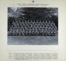 Group Photograph of WO's, the 16th Independent Parachute Brigade, 1955