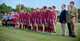 The Parachute Regiment and The Royal Marines play for the Trafalgar Cup, 2014.