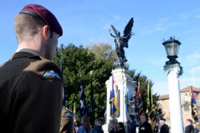 16 Air Assault Brigade and Colchester Garrison mark Remembrance Sunday, 9 November 2014.