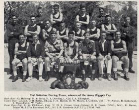 2nd Battalion Boxing Team, Winners of the Army (Egypt) Cup 1953.