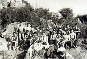 Members of A Coy, 1 PARA, Snake Island, Cyprus, 1956.