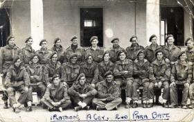 Group photo of 1st Platoon, A Company, 2nd Para Bn taken at Barletta, Italy, 1943.