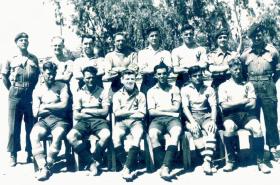 Support Company 2 PARA football team, Canal Zone Egypt, c1953.