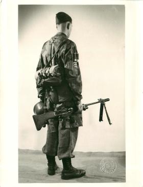 Equipped German paratrooper.