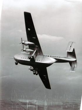 Blackburn Beverley aircraft in flight.