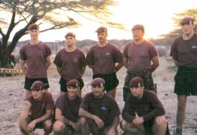 Members of 23 Parachute Field Ambulance (23 PFA), Kenya, date unknown. 