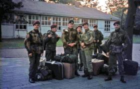 Members of 289 Parachute Battery RHA (V) at a Dutch base for the Arnhem 25th Anniversary 1969