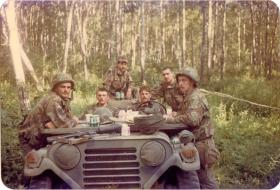 4 PARA Mortars and Anti-Tank platoon having breakfast in Minnesota, 1983