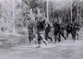 Members of 12th Para Bn having landed at Port Dickson, Malaya, August 1945. 