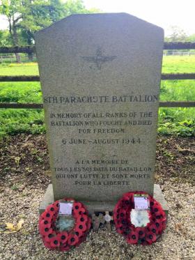 Memorial to the 8th Battalion at Bavent Wood.
