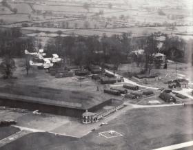 Aerial view of RAF Burnaston, nr Derby