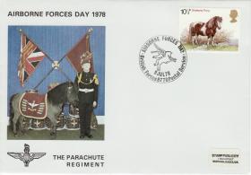 1978 Airborne Forces Day Commemorative Cover with Regimental Mascot