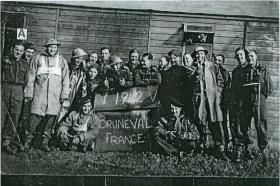 Members of 181 A/L Fd Amb at Bulford 28 February 1942 on return from Bruneval Raid
