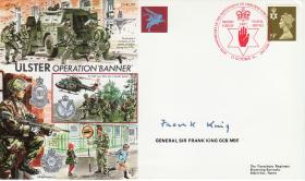 Operation Banner Commemorative Cover signed by Gen Sir Frank King