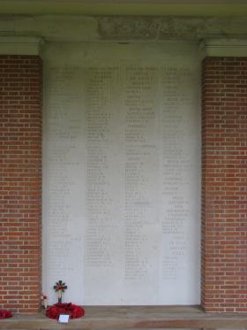 Panel 9 of the Groesbeek Memorial. 